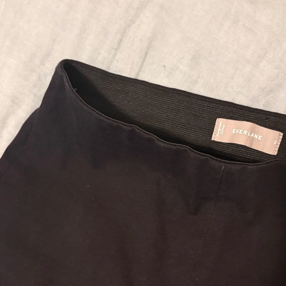 Everlane Black Straight-Leg Women's Pants - Picture 4 of 6